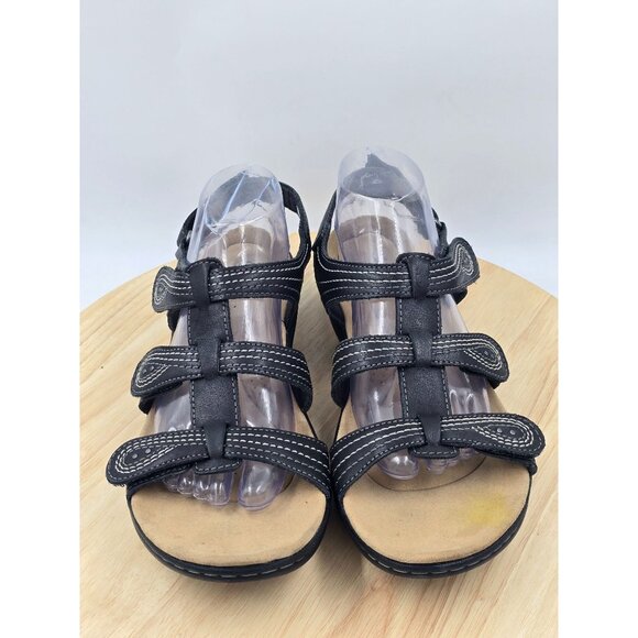 Clarks Womens Laurieann Vine Sandal Black Sz 11M - Picture 3 of 8
